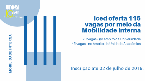Vagas nos cursos de licenciatura em:  Matemática e física; Letras - português e inglês; Geografia, História; Pedagogia; Informática educacional; Ciências biológicas; Química.