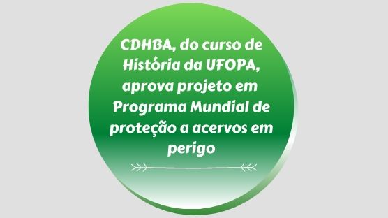 Será coordenado pelos professores do curso de História da Ufopa Gefferson Rodrigues, Wania Viana, Luiz Laurindo e por Emile Stoll, colaborada do CDHBA e pesquisadora do CNRS.
Mais informações clique aqui.