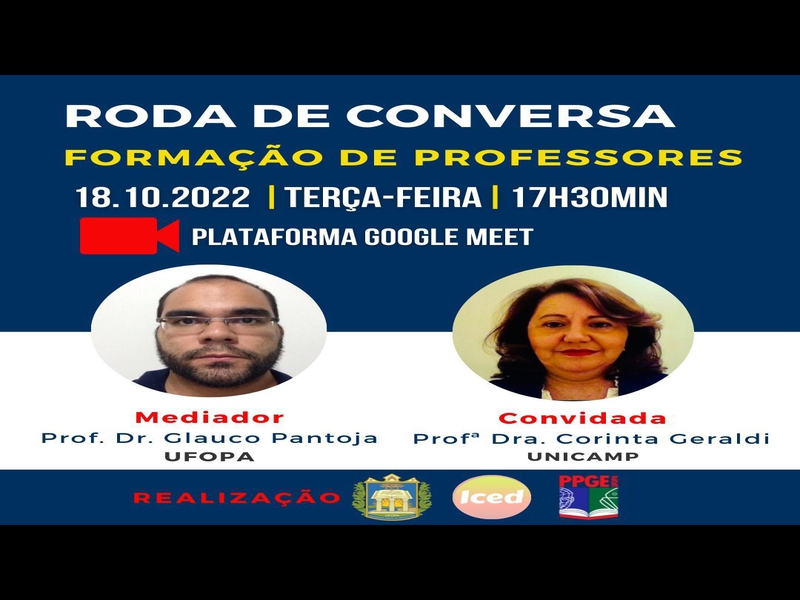 Roda de conversa "Formação de professores"