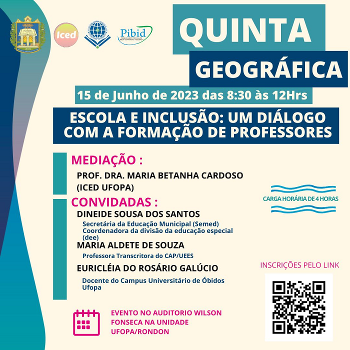 “QUINTA GEOGRÁFICA” TERÁ O TEMA “ESCOLA E INCLUSÃO 02